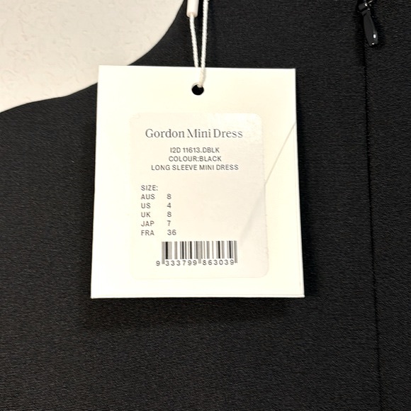 CAMILLA AND MARC  Black Gordon Mini Dress in Black - Small - Picture 6 of 7